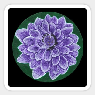 purple flower Sticker